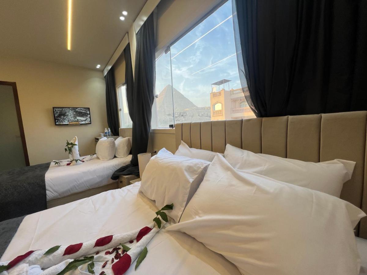 Hotel Blue Scarab Pyramids View Kairo Exterior foto