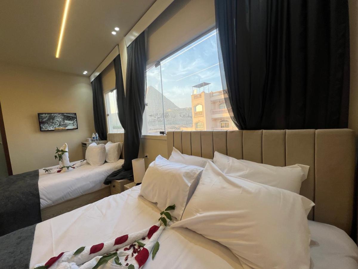 Hotel Blue Scarab Pyramids View Kairo Exterior foto