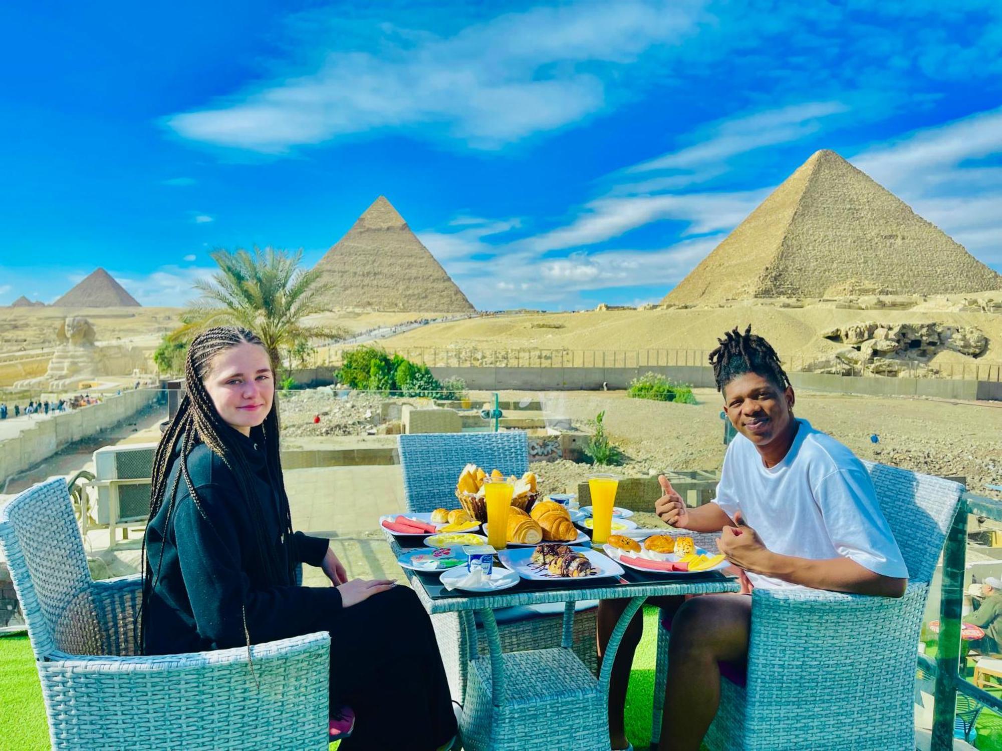Hotel Blue Scarab Pyramids View Kairo Exterior foto