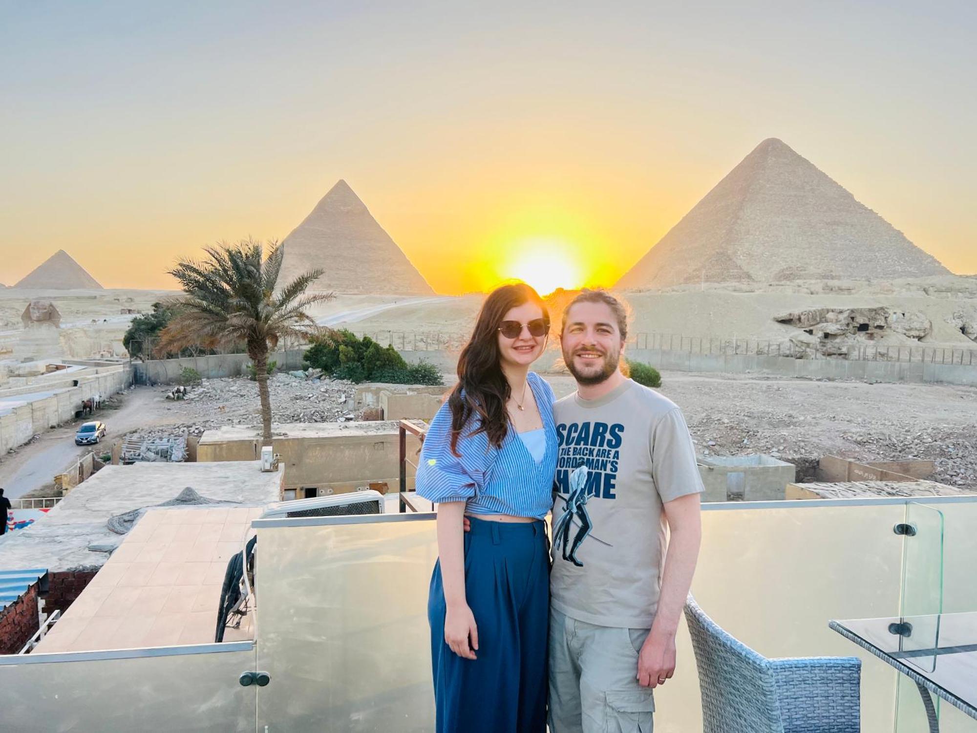 Hotel Blue Scarab Pyramids View Kairo Exterior foto